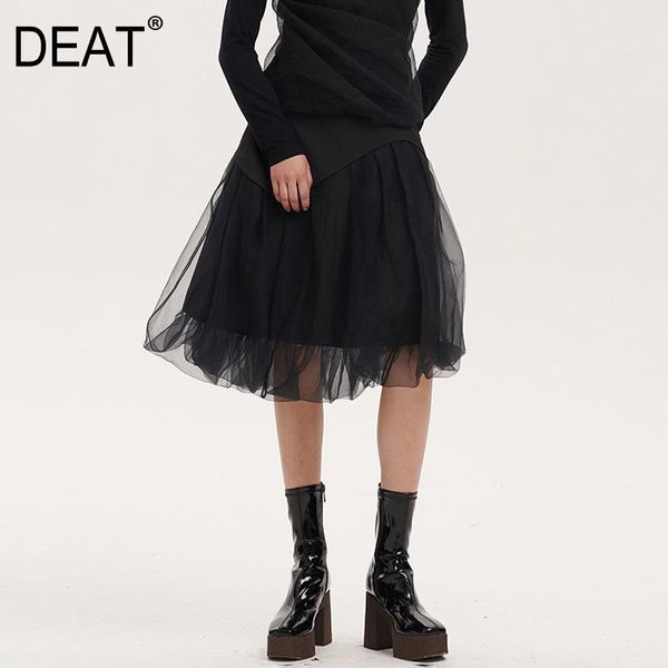 spring and summer fashion women clothes high waist mesh patchwork a-line short skirt female tide wp44501l skirts, Black
spring and summer fashion women clothes high waist mesh patchwork a-line short skirt female tide wp44501l skirts, Black