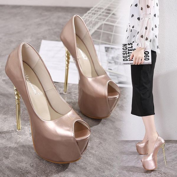 women's single shoes with thin heel, ultra-high shallow platform, size 35-42 patent leather shoes. fashion party dress, Black
women's single shoes with thin heel, ultra-high shallow platform, size 35-42 patent leather shoes. fashion party dress, Black