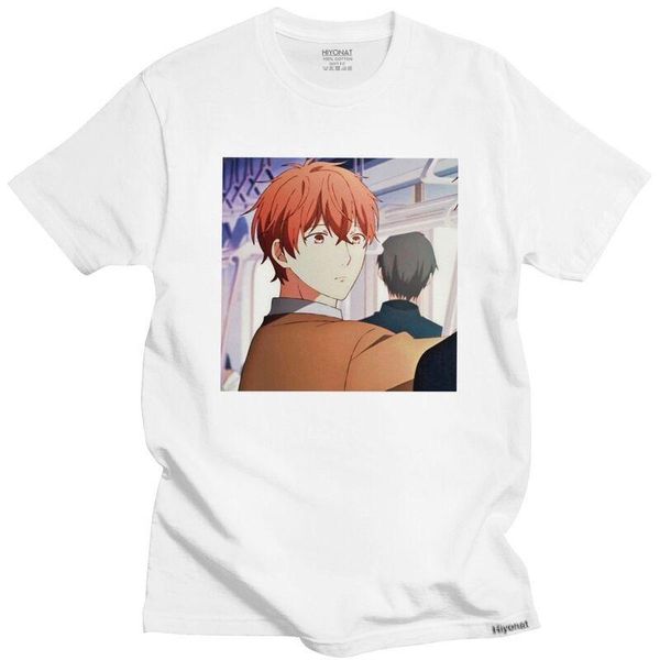 men's t-shirts male stylish satou mafuyu t-shirt short sleeves cotton tshirt summer anime manga given tee shirt loose fit apparel, White;black
men's t-shirts male stylish satou mafuyu t-shirt short sleeves cotton tshirt summer anime manga given tee shirt loose fit apparel, White;black