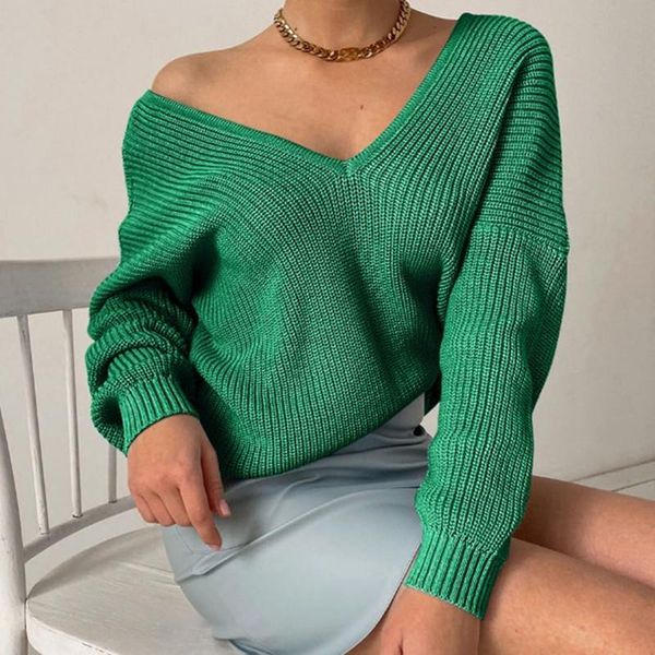 women's sweaters v-neck woman sweater knit autumn and winter thick pullover fashion ladies long-sleeved warm, White;black
women's sweaters v-neck woman sweater knit autumn and winter thick pullover fashion ladies long-sleeved warm, White;black