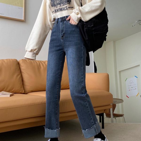 lucyever fashion korean wide leg jeans womens 2021 spring pockets high waist denim pants woman loose casual mujer women's, Blue
lucyever fashion korean wide leg jeans womens 2021 spring pockets high waist denim pants woman loose casual mujer women's, Blue