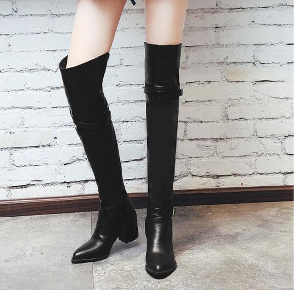 boots over knee high heels shoes woman warm leather knight shoe chaussures femme zapatos mujer sapato soft women k0222, Black
boots over knee high heels shoes woman warm leather knight shoe chaussures femme zapatos mujer sapato soft women k0222, Black