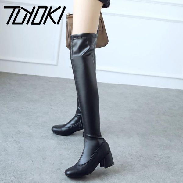 boots tuyoki plus size 32-46 over knee women winter high heels stretch shoes vintage square toe warm thigh, Black
boots tuyoki plus size 32-46 over knee women winter high heels stretch shoes vintage square toe warm thigh, Black
