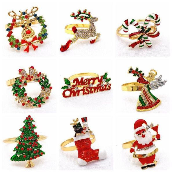 napkin rings creative metal christmas tree buckle bow flower wreath mouth ring wedding el table supplies decoration
napkin rings creative metal christmas tree buckle bow flower wreath mouth ring wedding el table supplies decoration