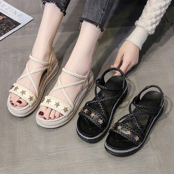 sandals muffins shoe clear heels elastic band low-heeled shoes with strap suit female beige breathable 2021 women's flat slip-on, Black
sandals muffins shoe clear heels elastic band low-heeled shoes with strap suit female beige breathable 2021 women's flat slip-on, Black