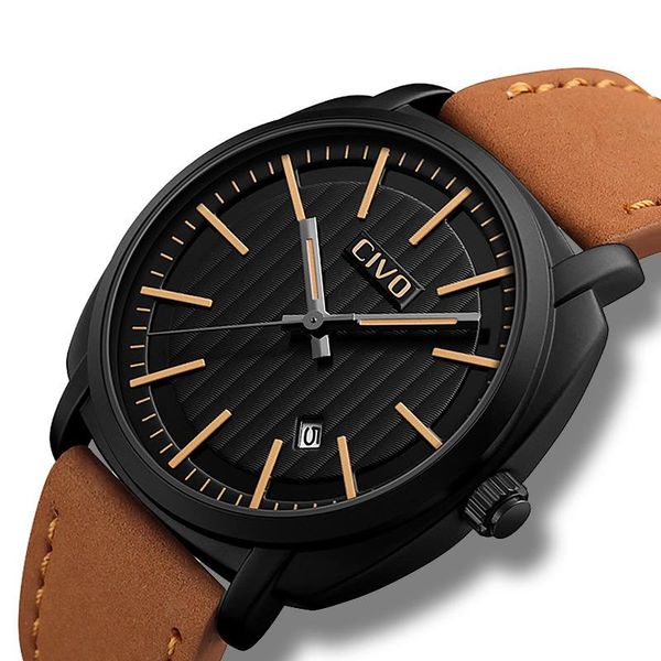 wristwatches civo simple design sports wrist watch men casual male clock waterproof analogue quartz with date calendar 9169c, Slivery;brown
wristwatches civo simple design sports wrist watch men casual male clock waterproof analogue quartz with date calendar 9169c, Slivery;brown