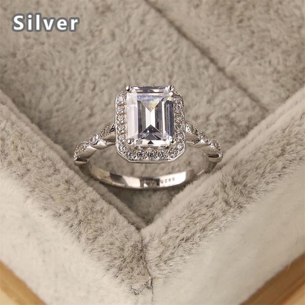 cluster rings selling 925 sterling silver noble fashion square crystal cap ring platinum zircon jewelry woman's gift, Golden;silver
cluster rings selling 925 sterling silver noble fashion square crystal cap ring platinum zircon jewelry woman's gift, Golden;silver