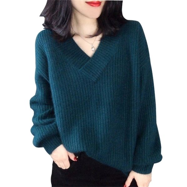 korean style winter clothes women v-neck long sleeve casual loose pullover ladies autumn white knitted femme chandails 210604, White;black
korean style winter clothes women v-neck long sleeve casual loose pullover ladies autumn white knitted femme chandails 210604, White;black