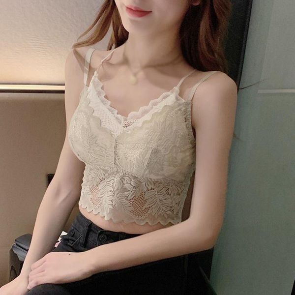 camisoles & tanks summer women crop sleeveless slim lady bralette padded strap skinny lace fake two-piece vest camisole, Black;white
camisoles & tanks summer women crop sleeveless slim lady bralette padded strap skinny lace fake two-piece vest camisole, Black;white