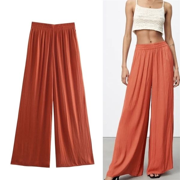 traf za wide leg trousers women high waist pants woman fashion ruched loose ladies streetwear women's summer 211115, Black;white
traf za wide leg trousers women high waist pants woman fashion ruched loose ladies streetwear women's summer 211115, Black;white