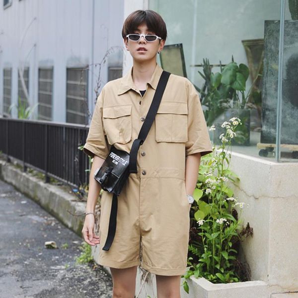 men's tracksuits shirt overalls set summer all in one multi pocket fashion japanese short sleeve trendy shorts retro piece dj, Gray
men's tracksuits shirt overalls set summer all in one multi pocket fashion japanese short sleeve trendy shorts retro piece dj, Gray