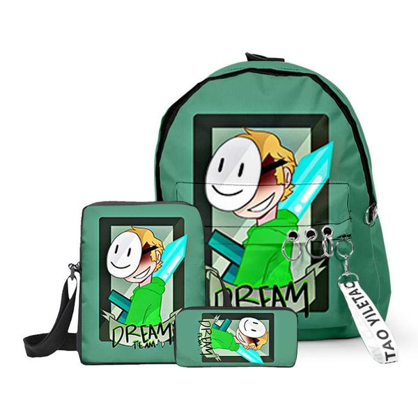 backpack 3d printed dreamwastaken dream smp 3pcs/set boys girlsbackpack chest bag pencil case women men oxford waterproof travel
backpack 3d printed dreamwastaken dream smp 3pcs/set boys girlsbackpack chest bag pencil case women men oxford waterproof travel