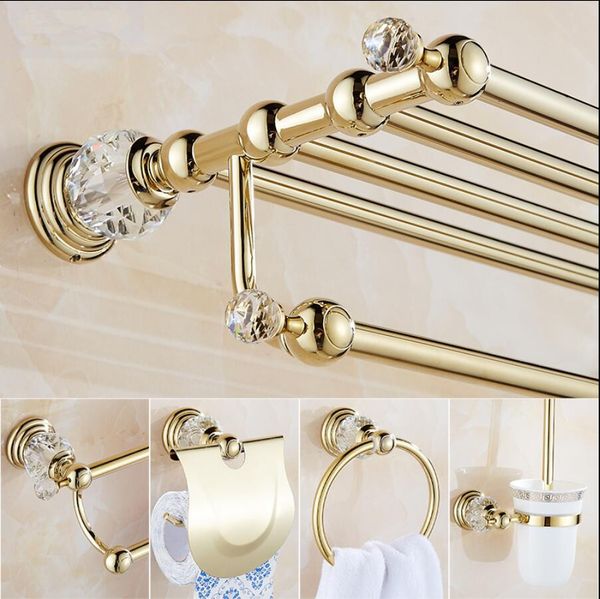 bathroom shelves clear crystal accessories sets sier polished gold towel rack toilet brush holder solid brass hardware 754r
bathroom shelves clear crystal accessories sets sier polished gold towel rack toilet brush holder solid brass hardware 754r