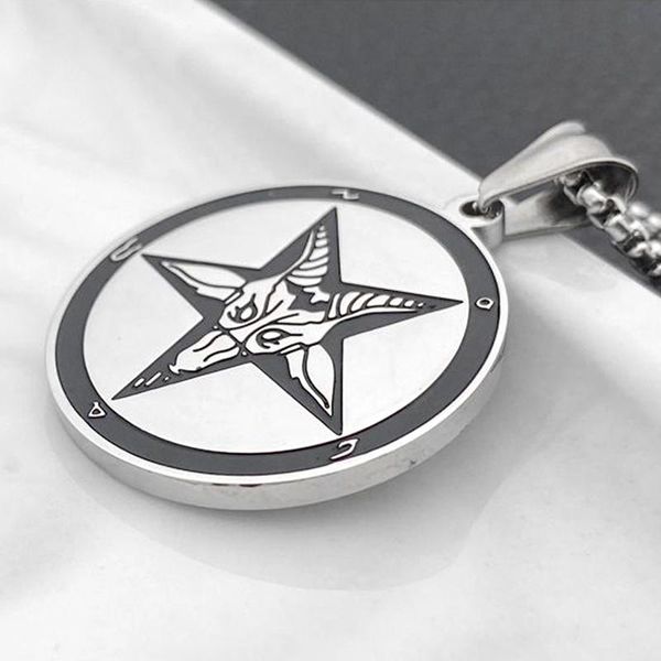 necklace men stainless steel lager pentagram pendants male accessories hip hop chain punk jewelry on the neck pendant necklaces, Silver
necklace men stainless steel lager pentagram pendants male accessories hip hop chain punk jewelry on the neck pendant necklaces, Silver