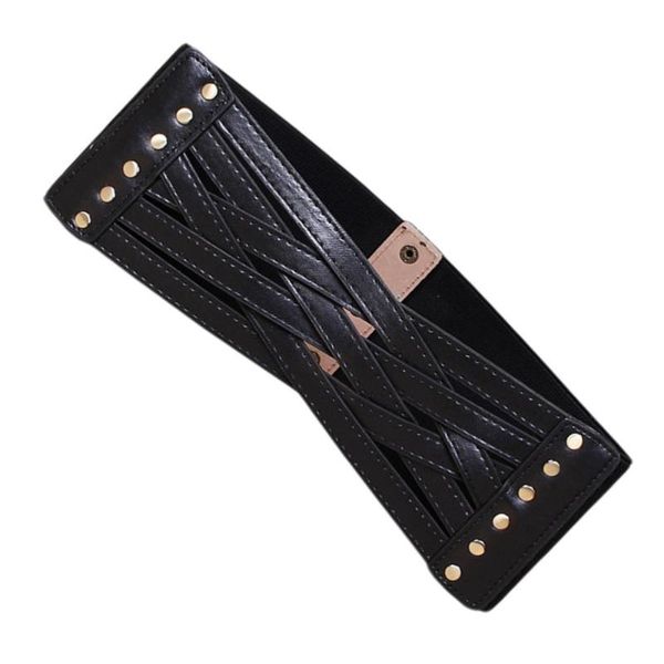 1pc ladies loose wide waist rivet cross knit belt dress accessories(black) belts, Black;brown
1pc ladies loose wide waist rivet cross knit belt dress accessories(black) belts, Black;brown
