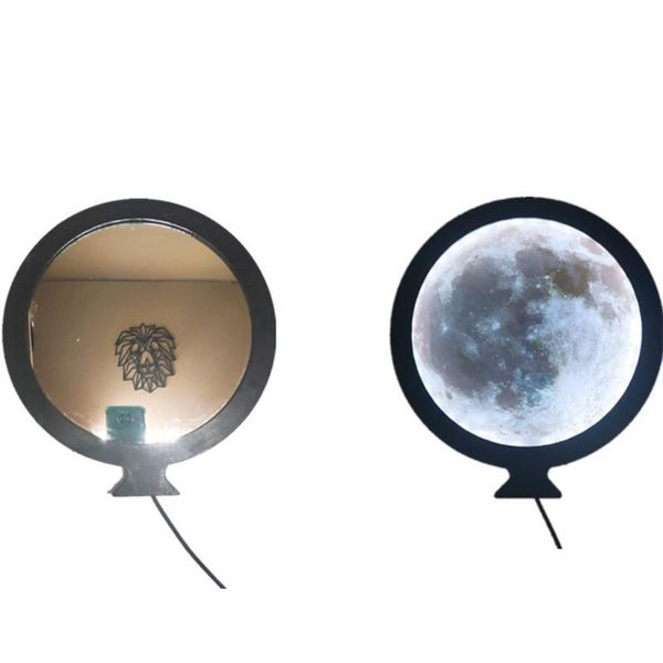 smart round wall moon mirror with led light makeup bedroom bathroom dressing table gift mirrors
smart round wall moon mirror with led light makeup bedroom bathroom dressing table gift mirrors