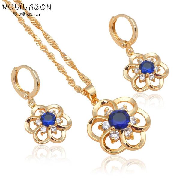 earrings & necklace cz cubic zirconia yellow gold plated blue crystal health js591, Silver
earrings & necklace cz cubic zirconia yellow gold plated blue crystal health js591, Silver