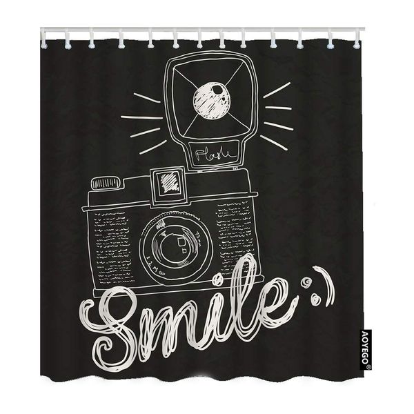 camera shower curtains retro black white camera smile word bathroom shower curtain home bathtubs waterproof polyester fabric
camera shower curtains retro black white camera smile word bathroom shower curtain home bathtubs waterproof polyester fabric
