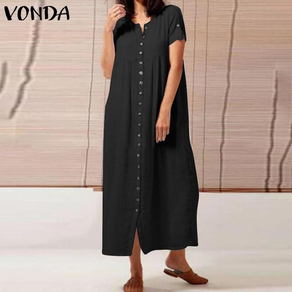dresses women elegant sundress short sleeve cotton linen dresses 2021 vonda summer holiday dress bohemian vestidos plus size, Black;gray
dresses women elegant sundress short sleeve cotton linen dresses 2021 vonda summer holiday dress bohemian vestidos plus size, Black;gray