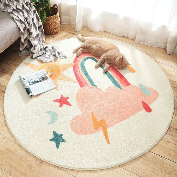 cushion/decorative pillow round carpet cartoons printed soft lamb wool anti-slip rugs computer chair floor mat for kids room home decor door
cushion/decorative pillow round carpet cartoons printed soft lamb wool anti-slip rugs computer chair floor mat for kids room home decor door