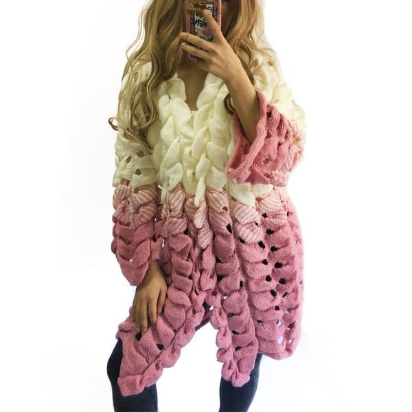 women's sweaters autumn 2021 winter women lazy hollow coarse mixed colors sweater cardigans pull cardigan female cadigans, White;black
women's sweaters autumn 2021 winter women lazy hollow coarse mixed colors sweater cardigans pull cardigan female cadigans, White;black