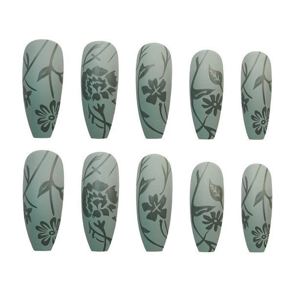 false nails 24pcs green floral nail extension patch set waterproof art supplies cin6 899, Red;gold
false nails 24pcs green floral nail extension patch set waterproof art supplies cin6 899, Red;gold
