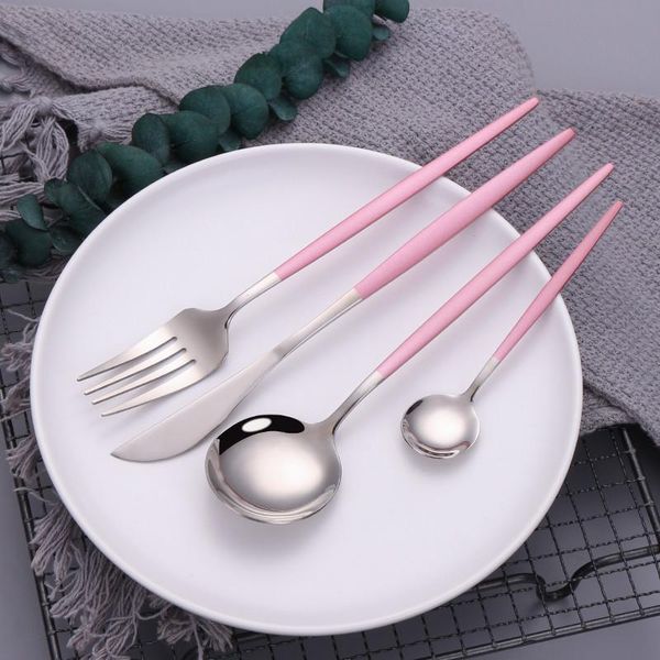 dinnerware sets stainless steel cutlery set pink silver dessert forks knives tea salad soup ice spoon camping portable flatware
dinnerware sets stainless steel cutlery set pink silver dessert forks knives tea salad soup ice spoon camping portable flatware