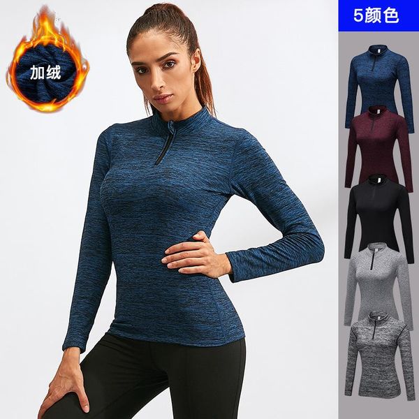 yoga outfits fanceey winter plus velvet women's pro fitness running shirt long-sleeve elastic tights collar sports wear 8005, White;red
yoga outfits fanceey winter plus velvet women's pro fitness running shirt long-sleeve elastic tights collar sports wear 8005, White;red