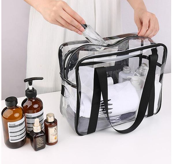 cosmetic bags & cases transparent pvc bag travel storage beautician cosmetics large capacity toilet toiletry
cosmetic bags & cases transparent pvc bag travel storage beautician cosmetics large capacity toilet toiletry