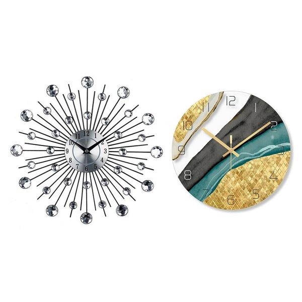 wall clocks vintage metal art crystal sunburst clock & marble printing silent quartz circular glass hanging
wall clocks vintage metal art crystal sunburst clock & marble printing silent quartz circular glass hanging