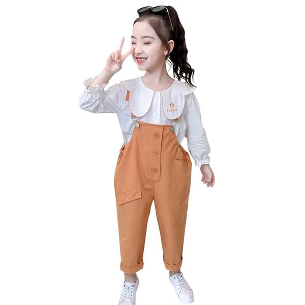 children clothes floral costume for girls blouse + jumpsuit kids spring autumn children's 6 8 10 12 14 210528, White
children clothes floral costume for girls blouse + jumpsuit kids spring autumn children's 6 8 10 12 14 210528, White