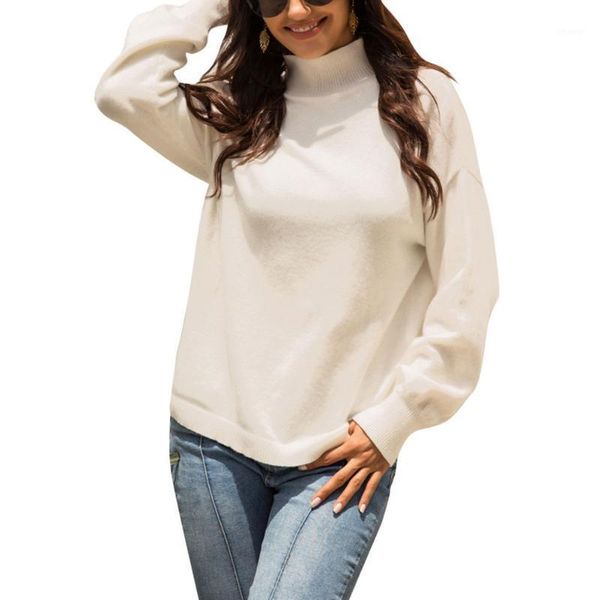 women's sweaters 2021 autumn women warm stand collar llong sleeve white ladies casual do99, White;black
women's sweaters 2021 autumn women warm stand collar llong sleeve white ladies casual do99, White;black