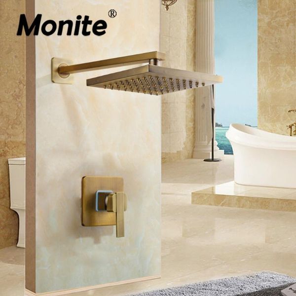 monite antique brass shower set square 8 inch wall mounted rainfall bathroom bathtub faucet sets head & hand
monite antique brass shower set square 8 inch wall mounted rainfall bathroom bathtub faucet sets head & hand