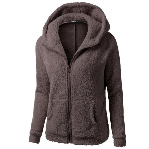 women's jackets outerwear & coats hooded sweater coat winter warm wool zipper cotton outwear and women 2021oct4, Black;brown
women's jackets outerwear & coats hooded sweater coat winter warm wool zipper cotton outwear and women 2021oct4, Black;brown