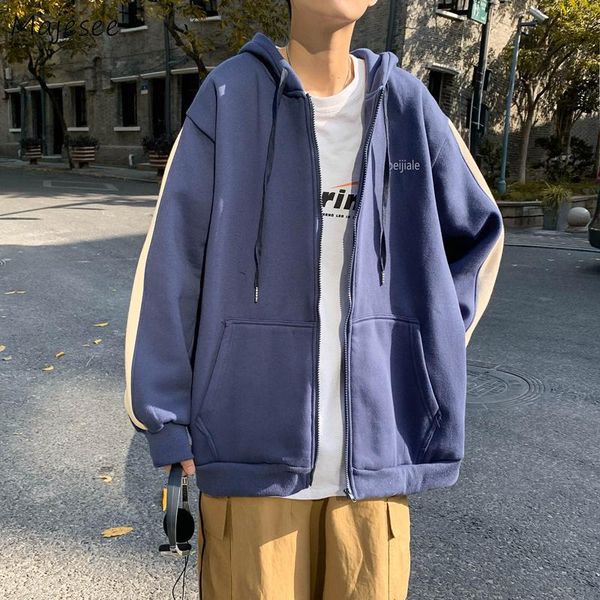 men's jackets men couples autumn simple patchwork panelled hooded outwear male front pocket drawstring loose korean preppy style chic, Black;brown
men's jackets men couples autumn simple patchwork panelled hooded outwear male front pocket drawstring loose korean preppy style chic, Black;brown