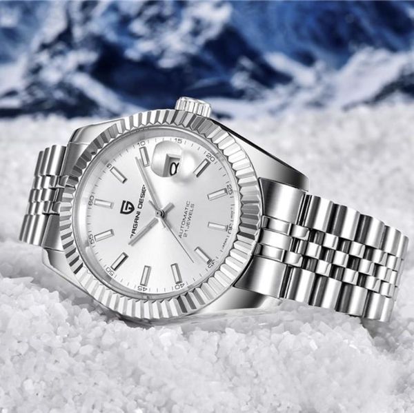 wristwatches pagani design mechanical automatic mens watches luxury business 100mwaterproof watch stainless steel luminous sapphire men, Slivery;brown
wristwatches pagani design mechanical automatic mens watches luxury business 100mwaterproof watch stainless steel luminous sapphire men, Slivery;brown