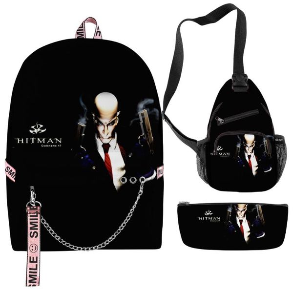 men backpack 3 pcs/set game hitman teenager boys girls schoolbag children oxford waterproof travel sports bags
men backpack 3 pcs/set game hitman teenager boys girls schoolbag children oxford waterproof travel sports bags