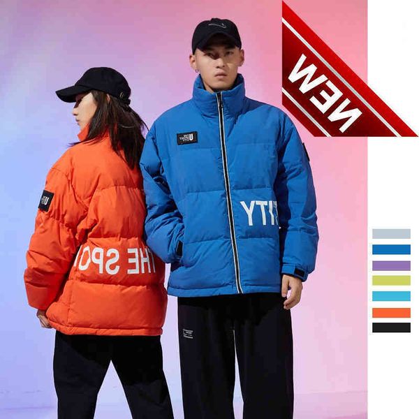 men women same winter down jacket solid color printing white duck coat trendy brand multicolor loose men's boutique, Black
men women same winter down jacket solid color printing white duck coat trendy brand multicolor loose men's boutique, Black