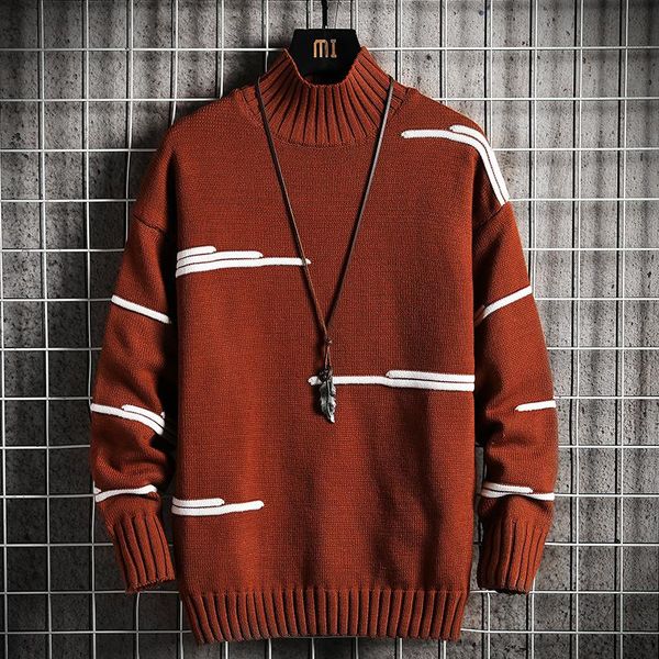 men's sweaters autumn solid turtleneck printed fashion sweater color men 2021 spring slim pullover casual knitted mens clothes, White;black
men's sweaters autumn solid turtleneck printed fashion sweater color men 2021 spring slim pullover casual knitted mens clothes, White;black
