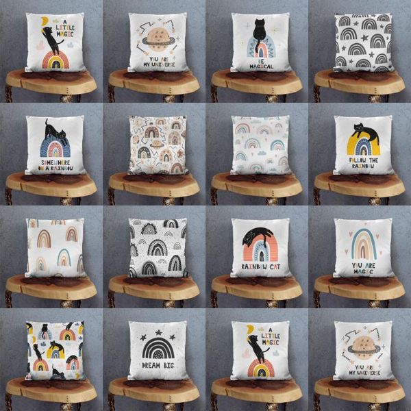 cushion/decorative pillow cartoon pattern cover black kitten case rainbow throw pillows for living room sofa decor home car square
cushion/decorative pillow cartoon pattern cover black kitten case rainbow throw pillows for living room sofa decor home car square