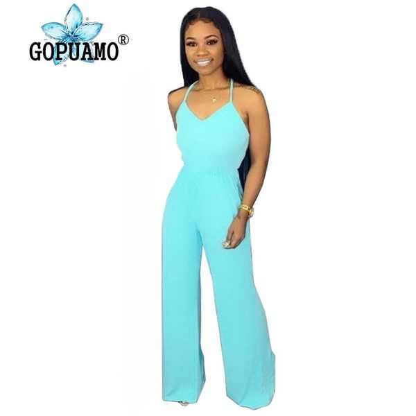 women's jumpsuits & rompers spaghetti strap womens jumpsuit deep v neck cross backless wide leg bodysuit summer sleeveless loose full l, Black;white
women's jumpsuits & rompers spaghetti strap womens jumpsuit deep v neck cross backless wide leg bodysuit summer sleeveless loose full l, Black;white