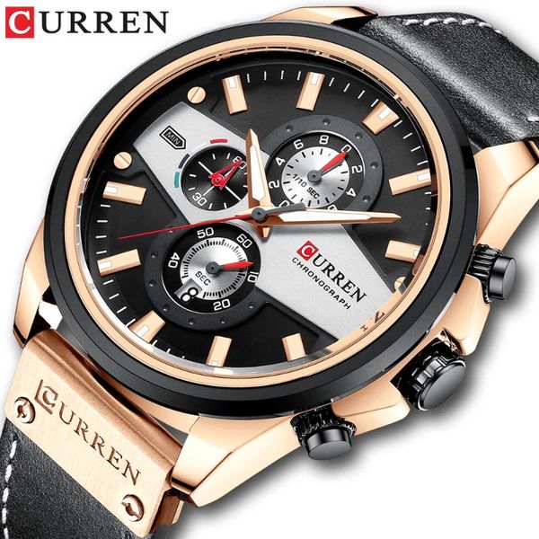 wristwatches curren fashion watch men black genuine leather business wristwatch sport chronograph quartz clock relogio, Slivery;brown
wristwatches curren fashion watch men black genuine leather business wristwatch sport chronograph quartz clock relogio, Slivery;brown