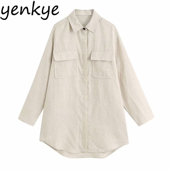 vintage solid linen blouse long shirt women sleeve lapel collar casual plus size summer shirts streetwear chemise femme 210514, White
vintage solid linen blouse long shirt women sleeve lapel collar casual plus size summer shirts streetwear chemise femme 210514, White