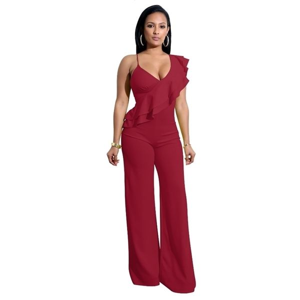 deep v-neck ruffles strap jumpsuits fashion women clothes casual black white femme jumpsuits rompers autumn jumpsuits
deep v-neck ruffles strap jumpsuits fashion women clothes casual black white femme jumpsuits rompers autumn jumpsuits