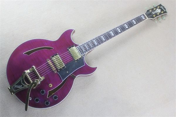 flyoung double missing angle semi hollow large rocker electric guitar purple body gold accessories jade button
flyoung double missing angle semi hollow large rocker electric guitar purple body gold accessories jade button