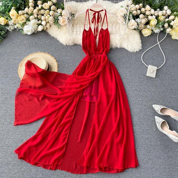casual dresses boho v neck spaghetti strap maxi long split dress summer backless vestidos women tunic elegant beach holiday, Black;gray
casual dresses boho v neck spaghetti strap maxi long split dress summer backless vestidos women tunic elegant beach holiday, Black;gray