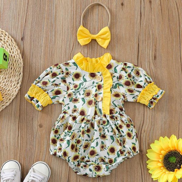 rompers baby clothes born infant girls ruffle floral sunflower romper bodysuit girl boy sweet casual body suit, Blue
rompers baby clothes born infant girls ruffle floral sunflower romper bodysuit girl boy sweet casual body suit, Blue