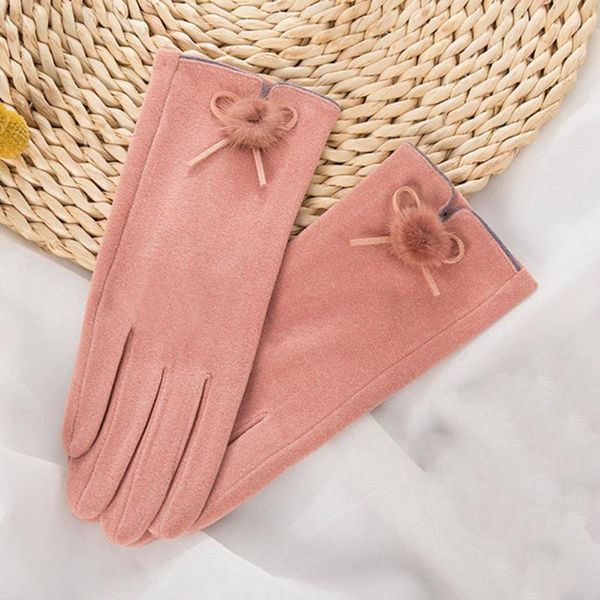 five fingers gloves fashion touch-screen bowknot women full finger thicken warm plush cycling hand protect cover, Blue;gray
five fingers gloves fashion touch-screen bowknot women full finger thicken warm plush cycling hand protect cover, Blue;gray