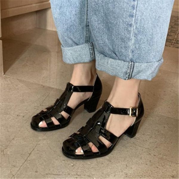 vintage rome t tied hollow out gladiator sandals women genuine leather block high heels lady punk shoes 2021 summer, Black
vintage rome t tied hollow out gladiator sandals women genuine leather block high heels lady punk shoes 2021 summer, Black