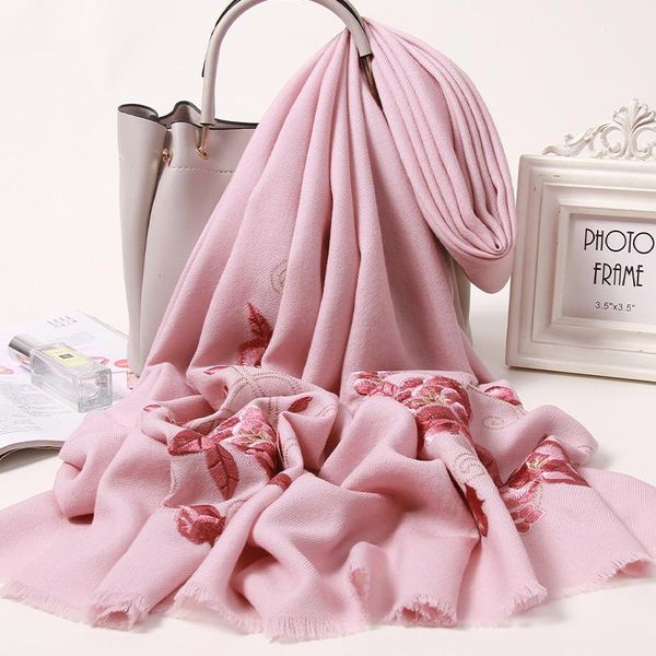 scarves fine embroidered wool scarf women solid pink shawls,wraps for wedding echarpe winter pashimina ladies 100% hiver, Blue;gray
scarves fine embroidered wool scarf women solid pink shawls,wraps for wedding echarpe winter pashimina ladies 100% hiver, Blue;gray